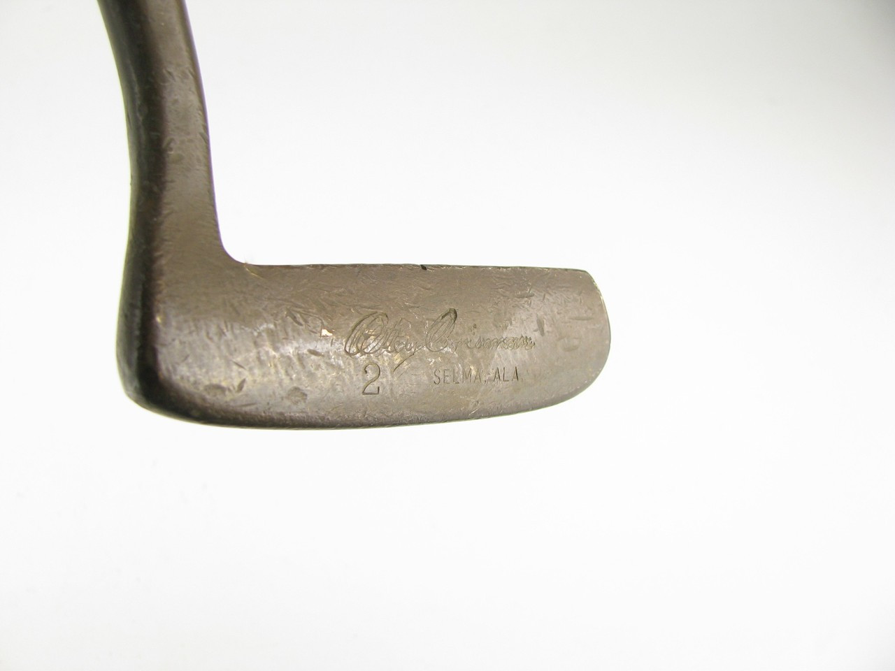 Putter Vintage OTEY CRISMAN - Manche En Caryer (Hickory) - 35 Pouces - Tête Maillet (À Lire)