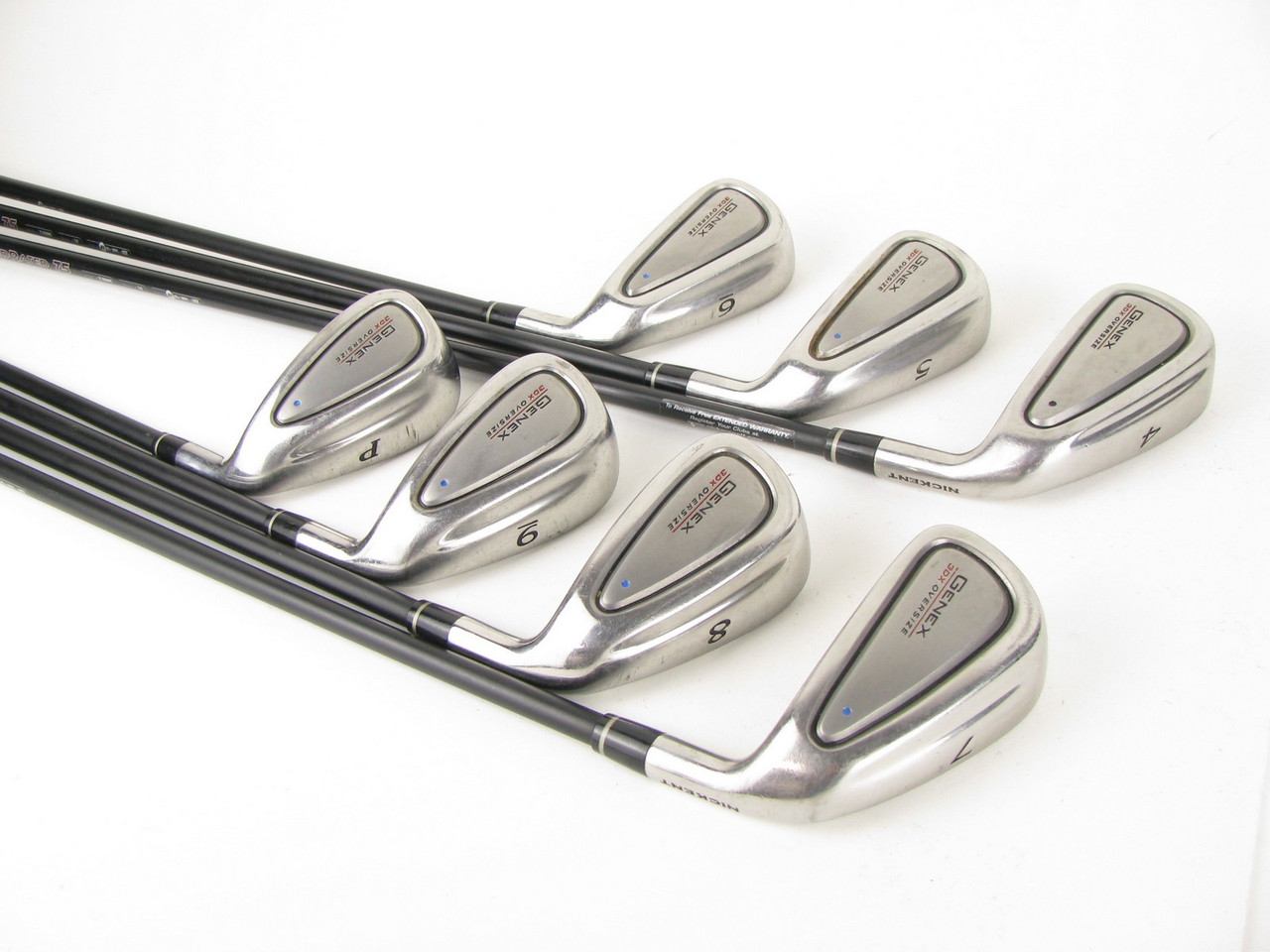 Nickent Genex 3DX Oversize iron set 4PW w/ Graphite Regular +1" Clubs n Covers Golf