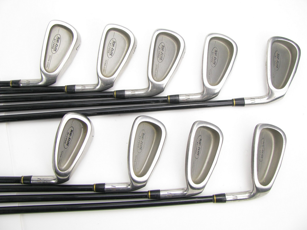 Bulk kalv Barn Top Flite XL2000 Titan Steel iron set 3-PW+LW w/ Graphite Regular - Clubs n  Covers Golf