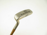 RARE Northwestern Golf Model 1200 24k Gold Plate Putter with Hickory Wood Shaft