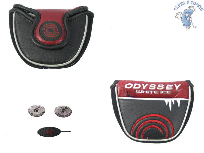 Odyssey White Ice Putter Headcover MALLET with Weights Clubs n Covers