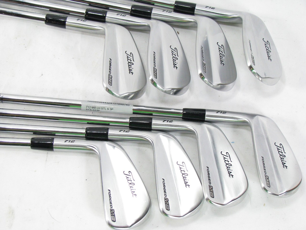 LEFT HANDED Titleist MB 712 Iron Set 3PW w/ Steel Dynamic Gold Stiff S300 (Out of Stock