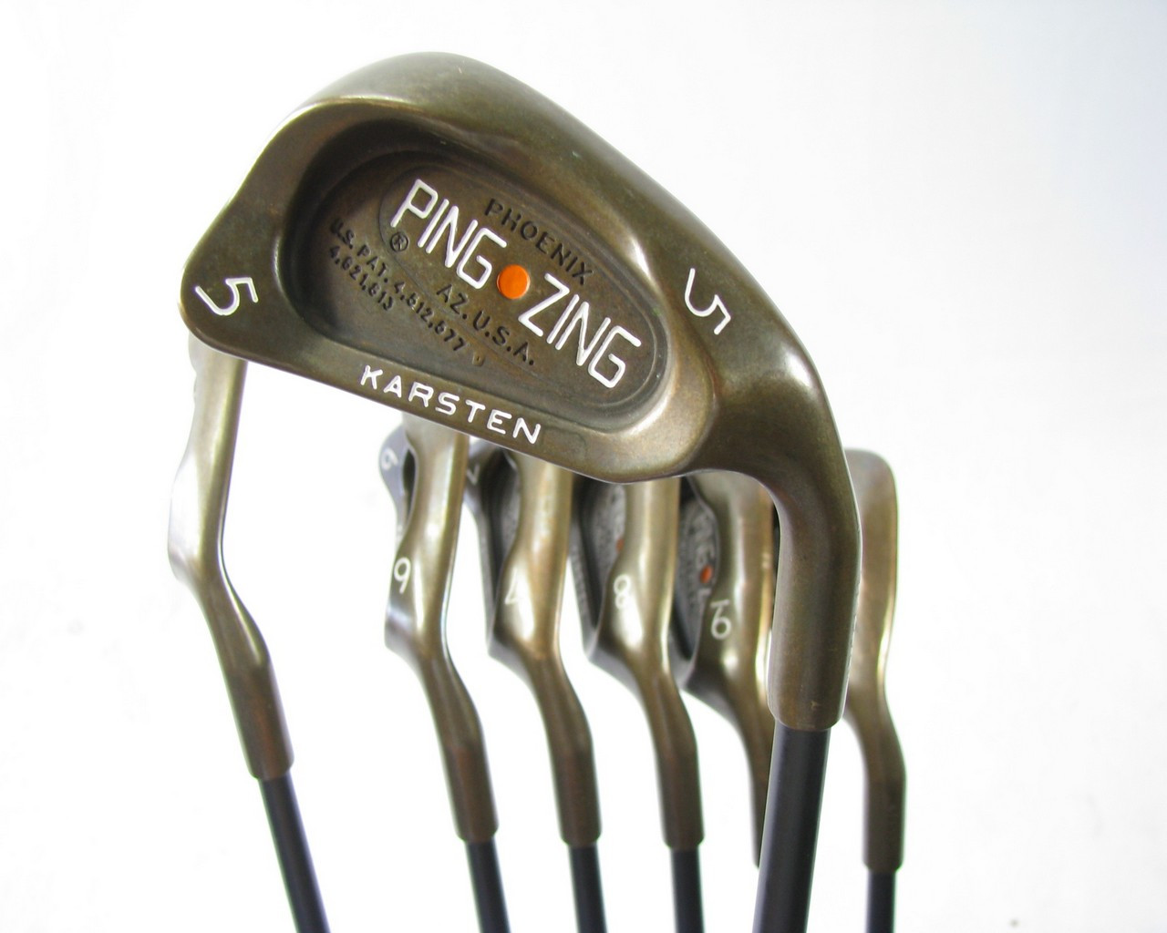 Ping Zing BeCu Beryllium Copper ORANGE DOT Iron Set 4PW w/Graphite