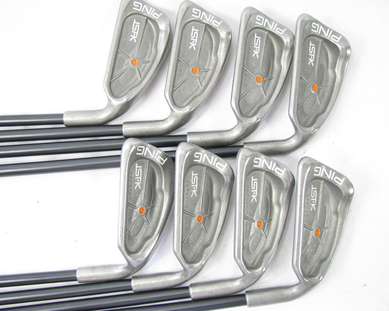 LADIES Ping ISI K ORANGE DOT Iron Set 3PW w/ Graphite U34 Womens Clubs n Covers Golf