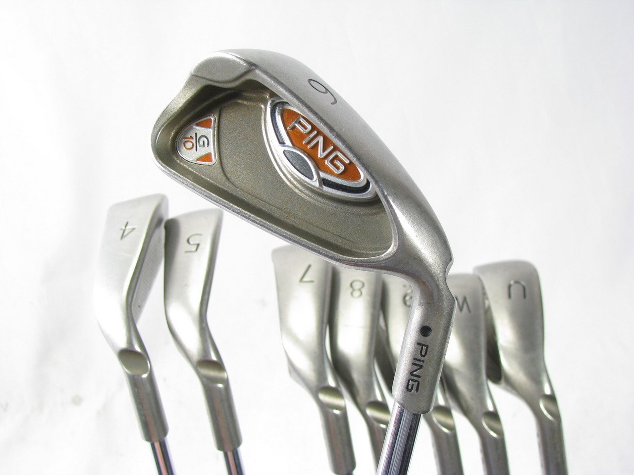 Ping G10 BLACK DOT Iron Set 4PW+U Wedge w/ Steel Stiff Flex (Out of