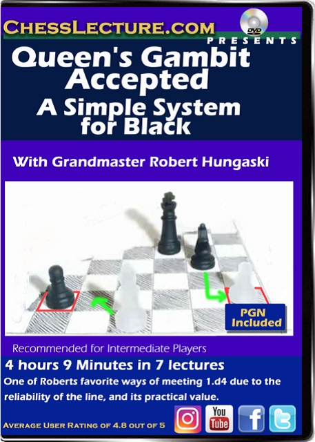 Queen S Gambit Accepted A Simple System For Black Chesslecture Com Dvd S