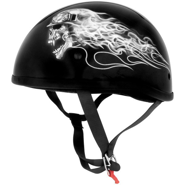 Skid Lid Biker Skull Half Helmet
