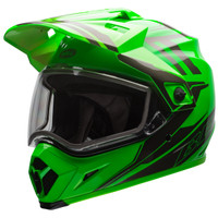 Bell MX-9 Adventure Barricade Snow Helmet with Electric Shield Green