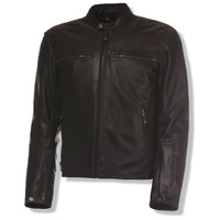 Olympia Bishop Brown Leather Jacket Main View