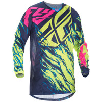 Fly Racing Youth Kinetic Relapse Mesh Jersey Yellow