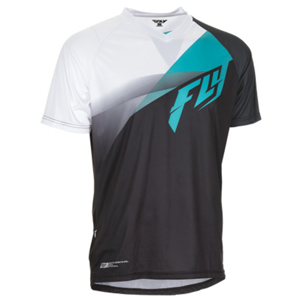 Fly Racing Super D Jersey Black/White