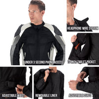 Viking Cycle Asger Motorcycle Jacket for Men All in One View