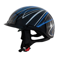 Zox Roadster DDV Freehand Open Face Helmet Blue View