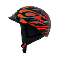 Zox Alto Custom Hot Rod Half Helmet