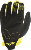Fly Racing Media Gloves Lime Back View