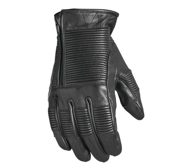 Roland Sands Design Men's Bronzo Leather Gloves Black Main View