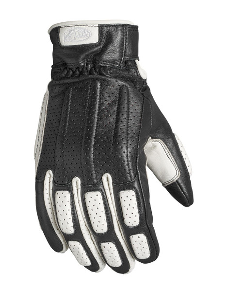 Roland Sands Design Men's Rourke Leather Gloves White Main View