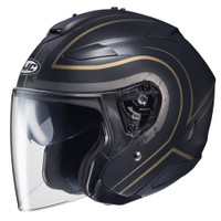 HJC IS-33 II Apus Open Face Helmet For Men Gold/Black View