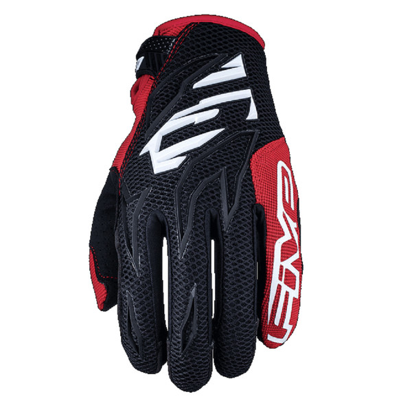 Five MXF3 Off Road Motocross Gloves Red View