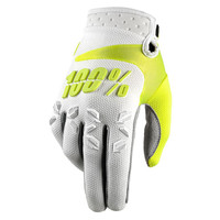 100 % Airmatic Off Road Gloves For Men White Neon View