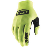 100% Celium 2 Off Road Gloves For Men's Fluorescent Yellow/Black View