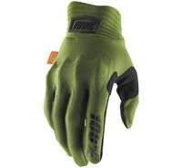100% Cognito Off Road Gloves For Men's Army Green/Black View