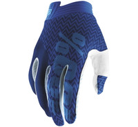 100% iTrack Off Road Gloves For Men's Blue/Navy/White View