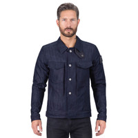 Viking Cycle Blue Denim Motorcycle Riding Over Shirt for Men