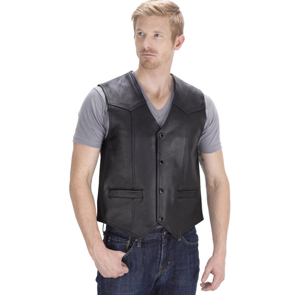 Viking Cycle Raider Motorcycle Vest for Men Front Side