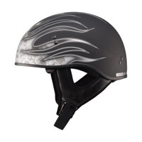 G-Max GM65 Flame Helmet Silver