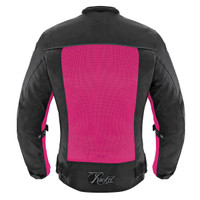 Joe Rocket Women's Velocity Jacket Pink Back Side View