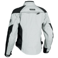 Firstgear Women's Contour Textile Jacket Silver Back Side