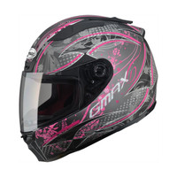 G-Max - FF88 Versailles Helmet Matte Black / Pink