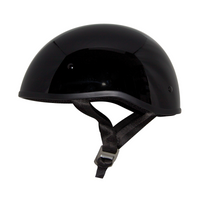 Zox Retro Old School Solid Helmets Black