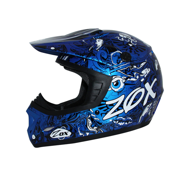 Zox Rush Junior Sharpie Helmets Blue
