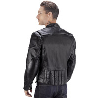 Viking Cycle Warrior 2.0 Leather Motorcycle Jacket Back View