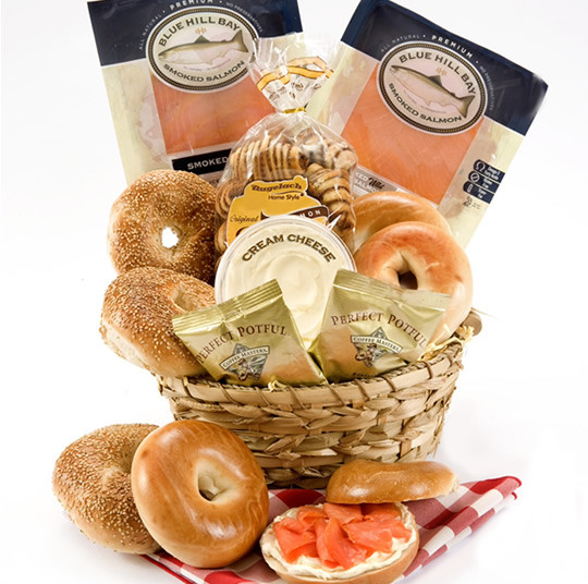 Holiday Lox & Bagels Basket Holidays & Occasions Challah Connection