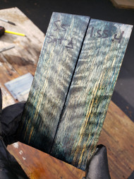  Curly Satinwood stabilized scales  10.18.23 A