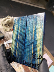 Curly Satinwood stabilized scales  10.18.23 D