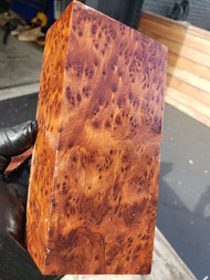 redwood burl stabilized block  Red G10.14.23