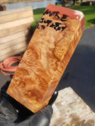 Maple Burl  stabilized block  E 10.14.23