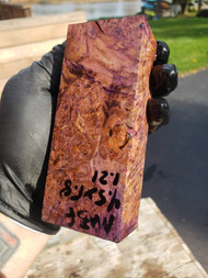 Maple Burl  stabilized block  F 10.14.23