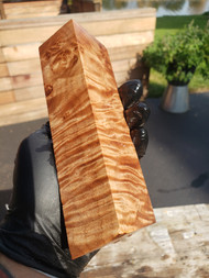 Maple Burl  stabilized block  L 10.14.23