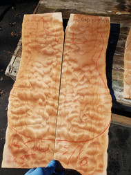 Quilted maple  Bookmatch QM A.B 2421