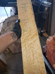 birdseye maple neck blank  1.5" thick  9.24.2024.003