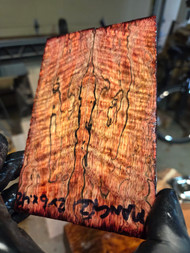 Curly mango red dyed stabilized scales MANG 1