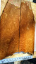 21" x 14" narrowing to 8" W x 7/16" thick. 21" x 14" narrowing to 8" W x 7/16" thick.