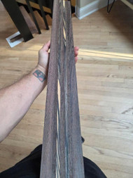 Glued guitar multi laminate neck wenge black and white ebony