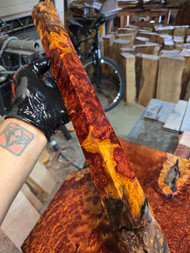 amboyna burl stabilized spindle B.2025