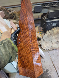 curly claro walnut turning spindle  A 1.20.26.